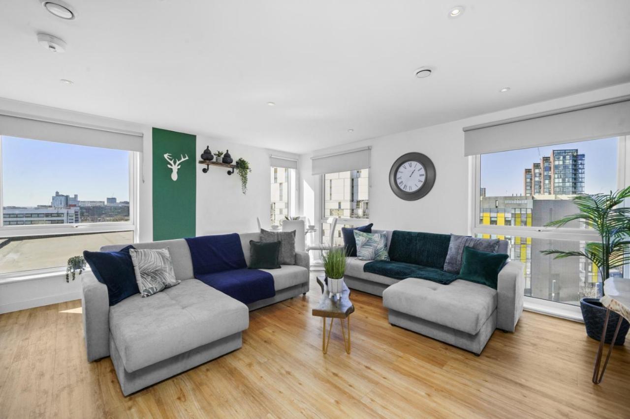 Stunning City Centre Penthouse - Sleeps 10 - Parking Mánchester Exterior foto